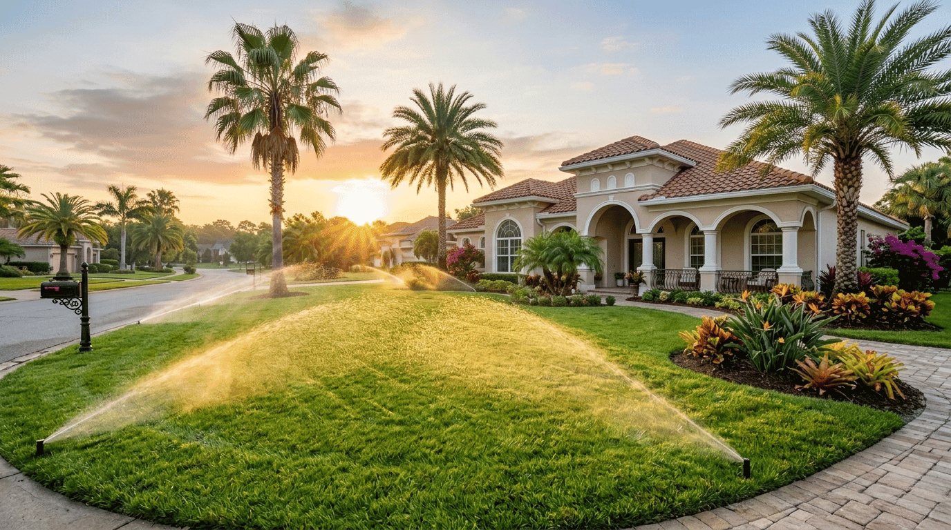 Sprinkler system background